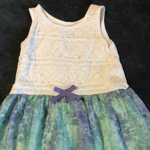 1989 Place • Purple & Mint | Lace & Floral Design Dress - Picture 4 of 8